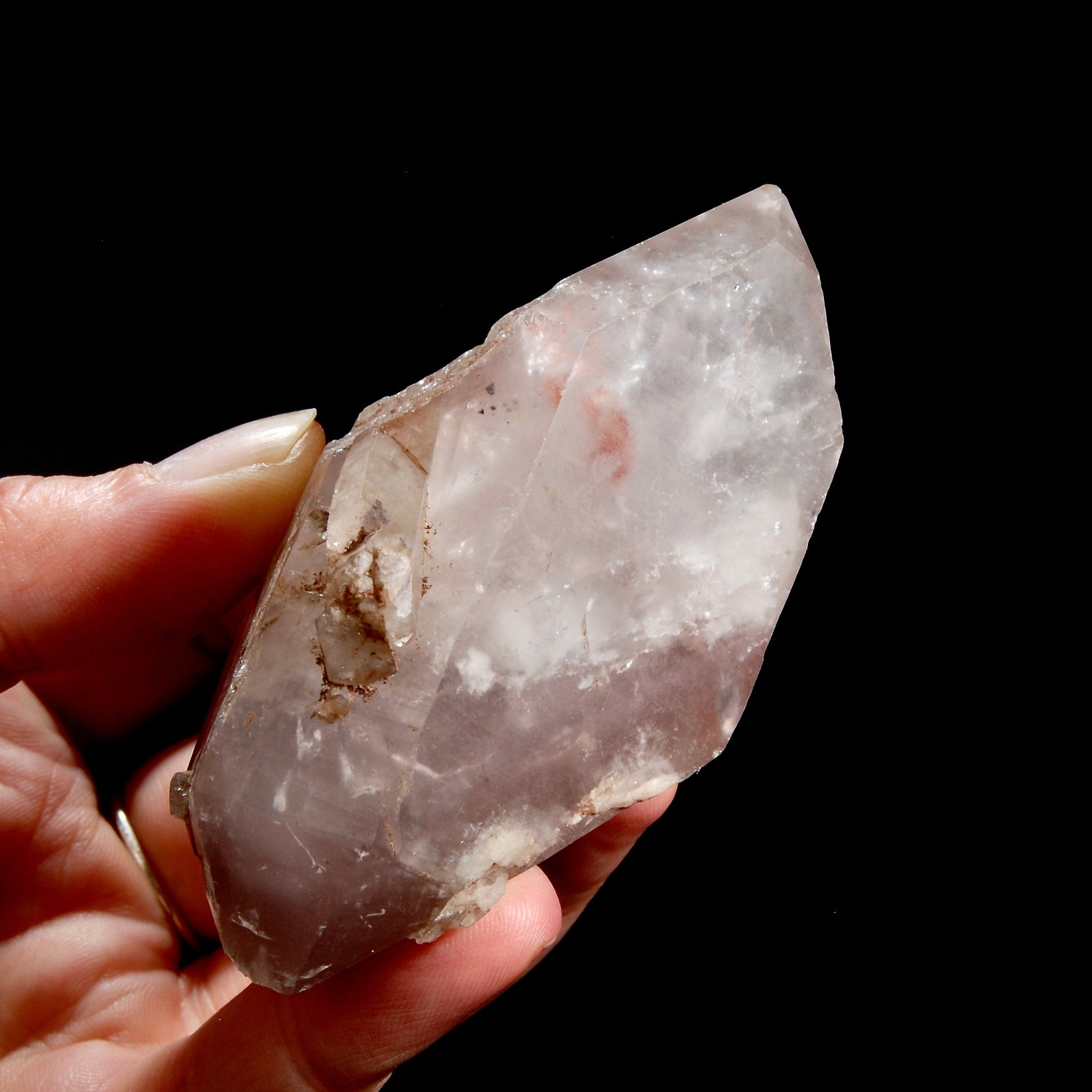 RARE Large DT Pink Lithium Lemurian Seed Quartz Crystal Starbrary, Record Keepers, Brazil