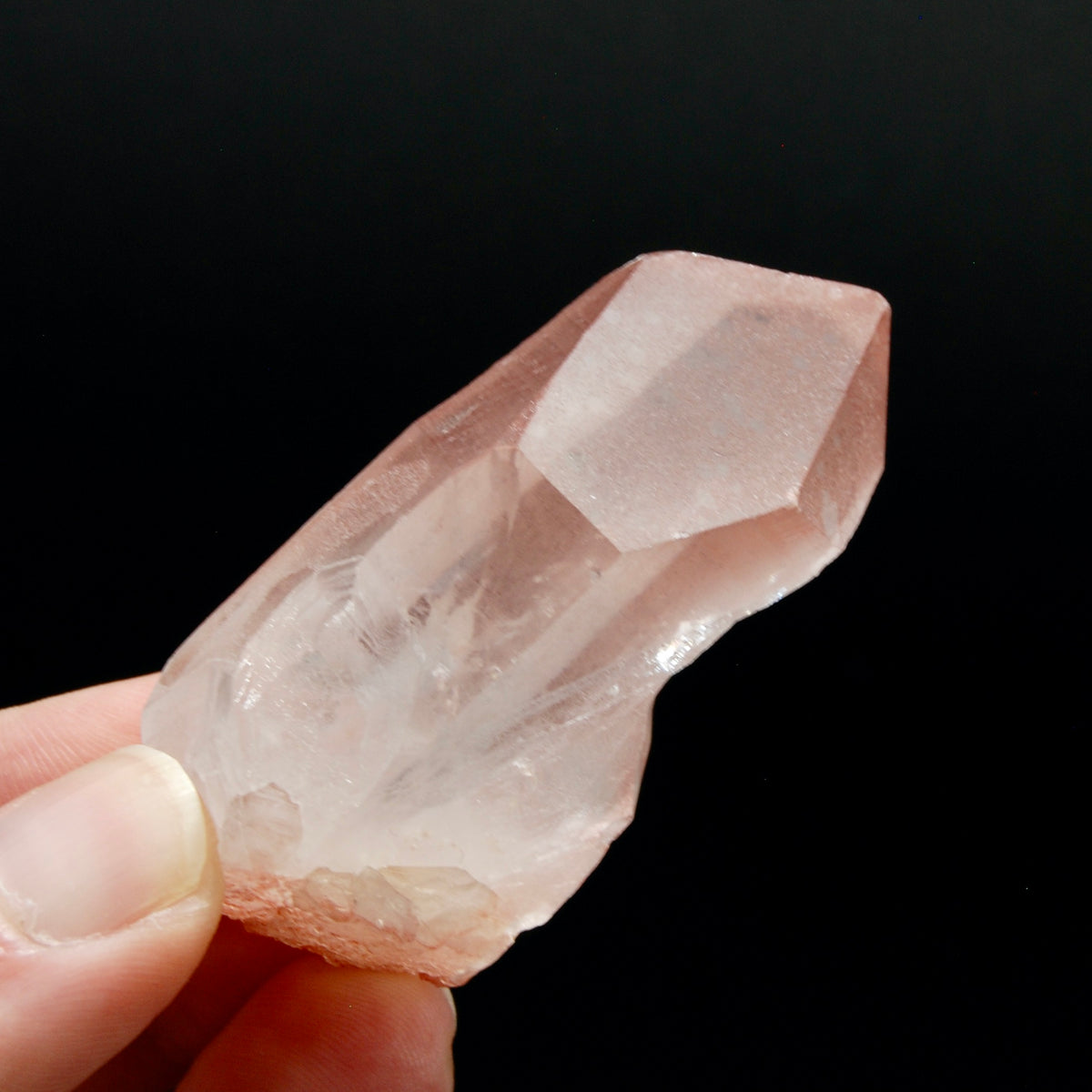 Strawberry Pink Lemurian Seed Quartz Crystal Master Starbrary, Serra do Cabral, Brazil