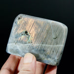 Sunset Labradorite Crystal Freeform Tower, Super Flashy Spectrolite