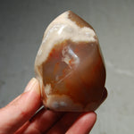 Flower Agate Carved Crystal Flame 