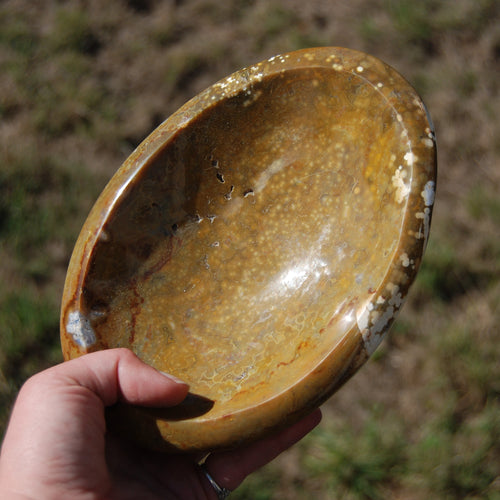 Ocean Jasper Crystal Bowl 