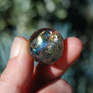 Rainbow Smoky Quartz Crystal Sphere