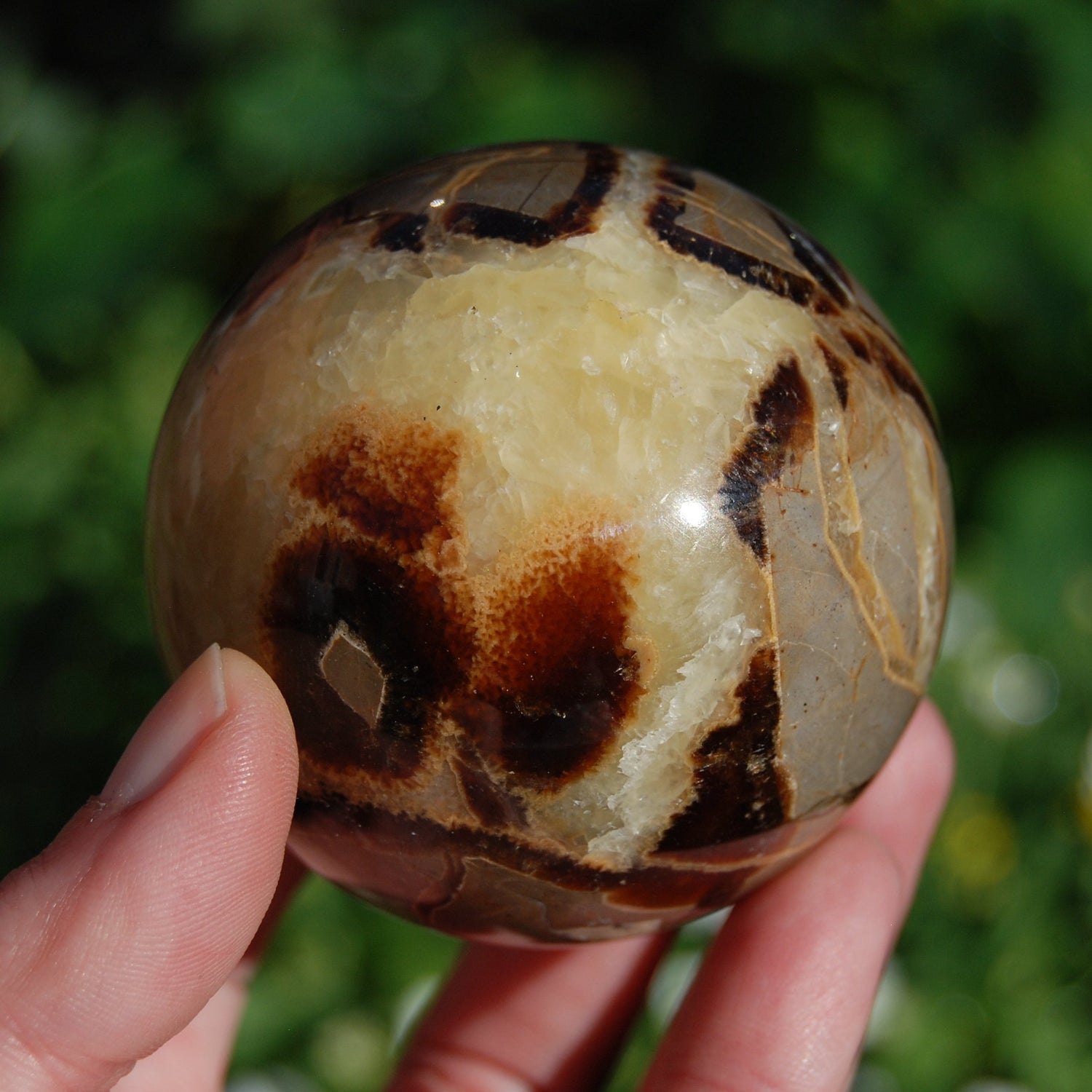 Septarian Crystal Sphere
