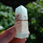 Caribbean Blue Calcite Crystal Tower with Aragonite