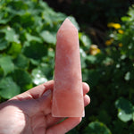 Rose Calcite Crystal Tower