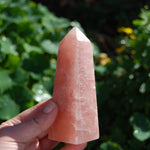 Rose Calcite Crystal Tower