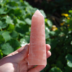 Rose Calcite Crystal Tower