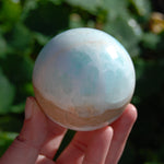 Caribbean Blue Calcite Crystal Sphere 