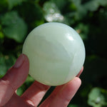 Pistachio Green Calcite Crystal Sphere