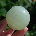 Pistachio Green Calcite Crystal Sphere