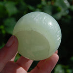 Pistachio Green Calcite Crystal Sphere
