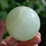 Pistachio Green Calcite Crystal Sphere