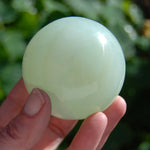 Pistachio Green Calcite Crystal Sphere