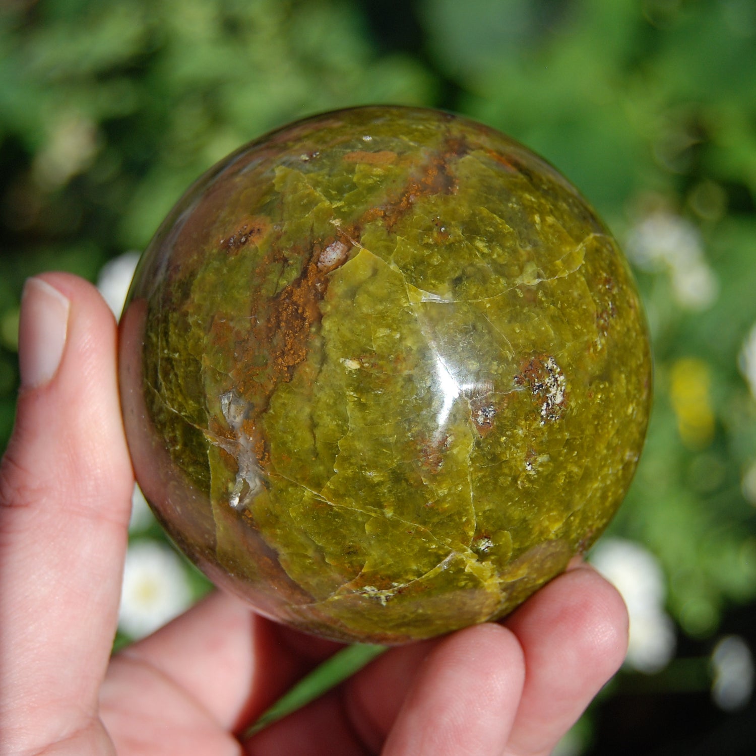 Green Opal Crystal Sphere