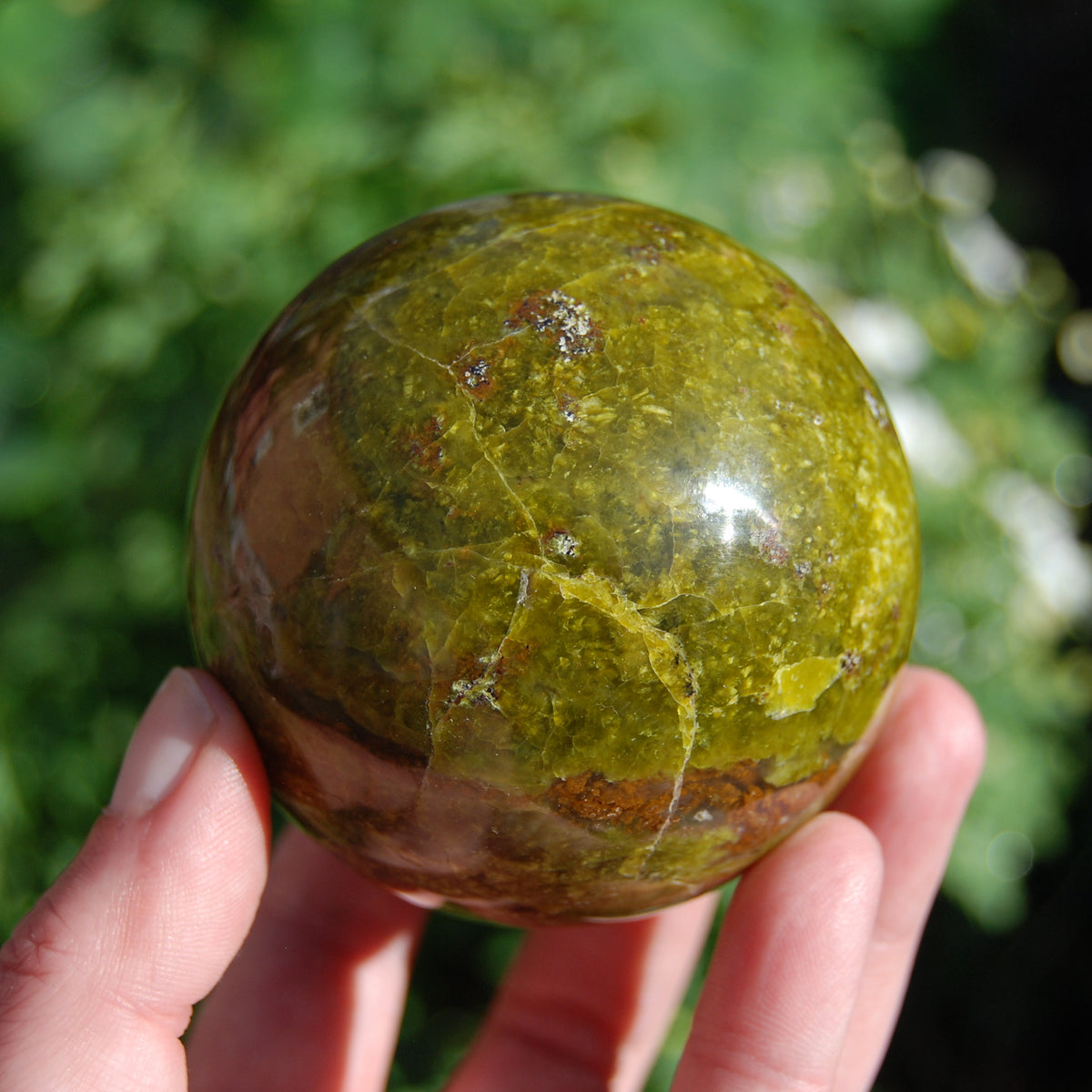 Green Opal Crystal Sphere