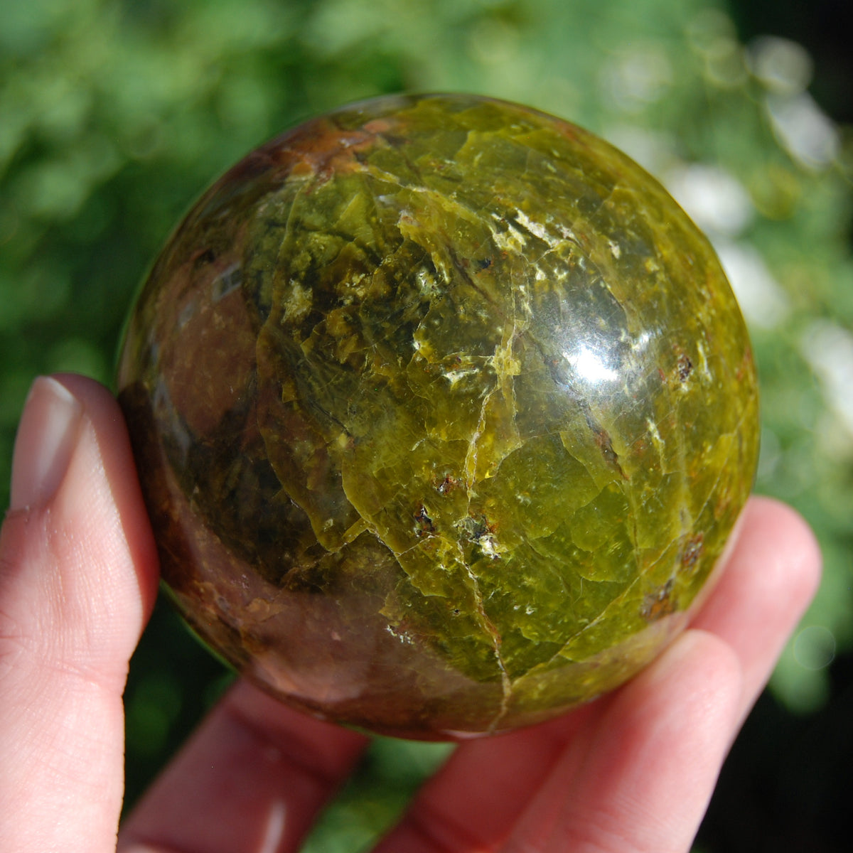 Green Opal Crystal Sphere