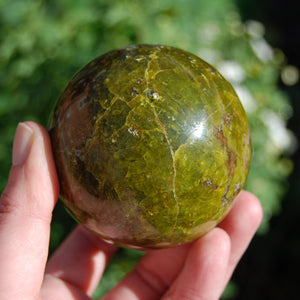 Green Opal Crystal Sphere