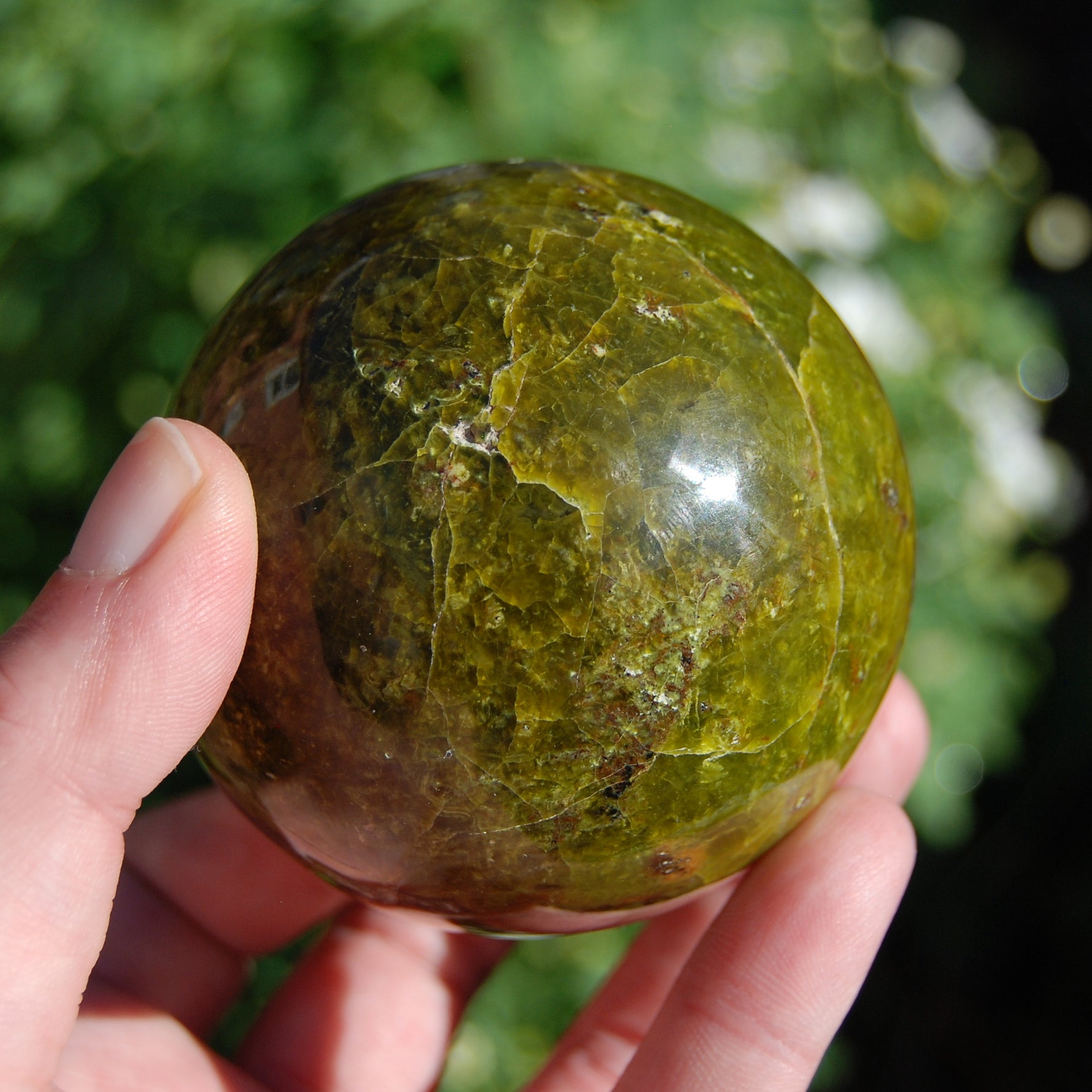 Green Opal Crystal Sphere