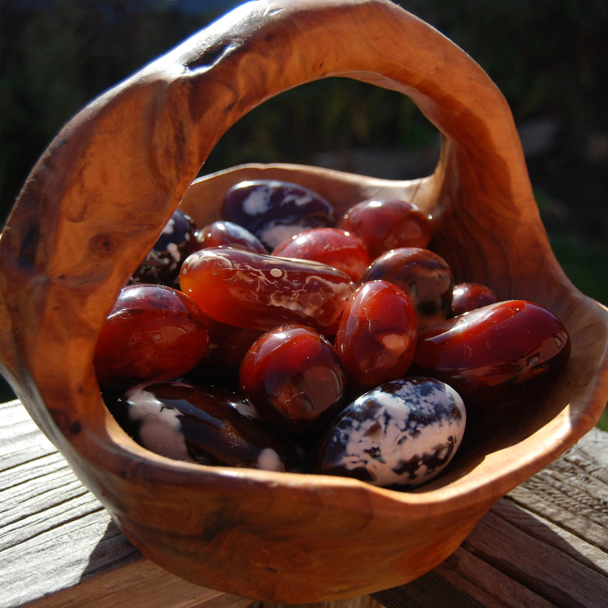 Carnelian crystal Palm Stones