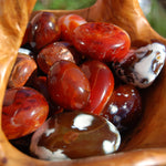 Carnelian Polished Crystal Palm Stones