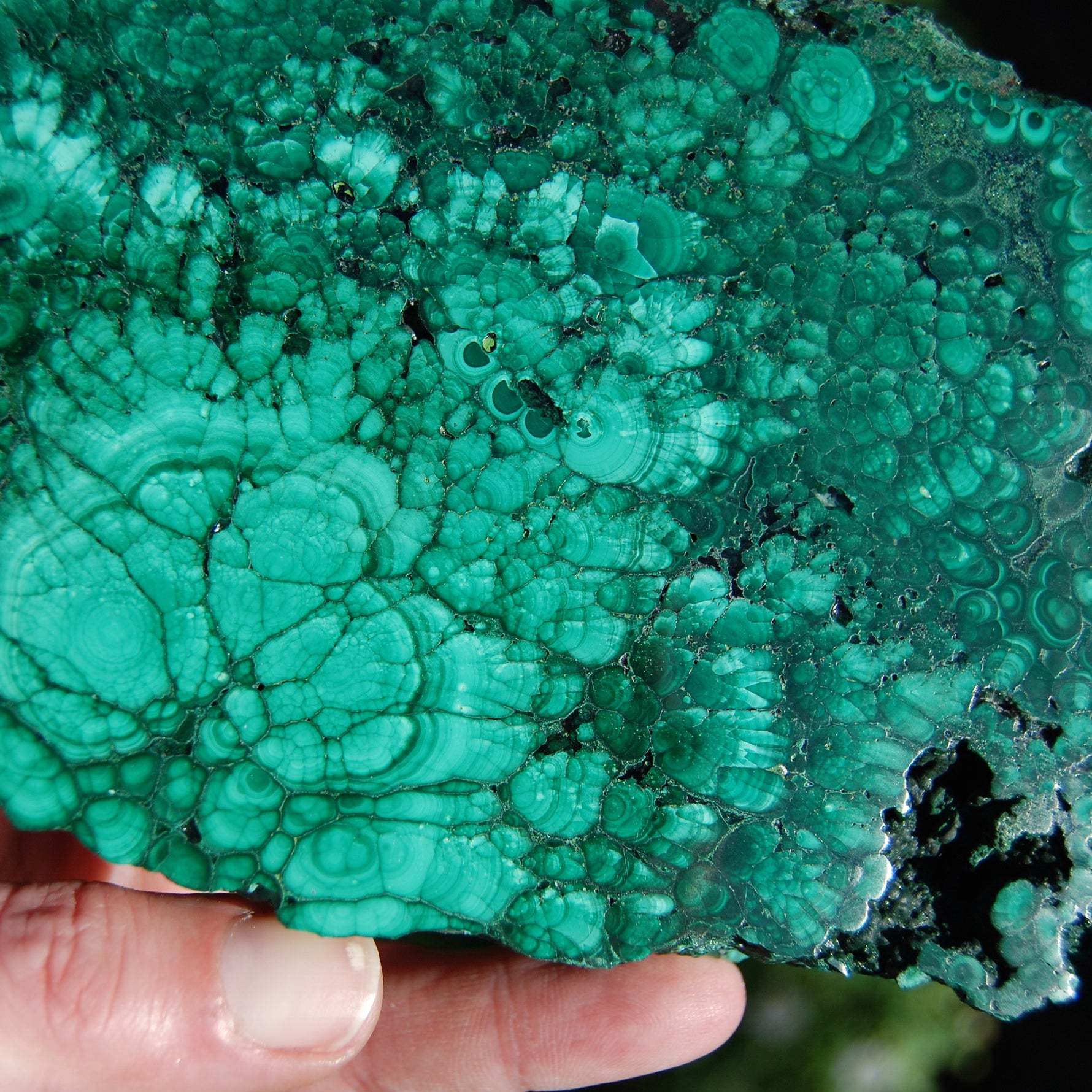 Malachite Crystal Gemstone Slab Large