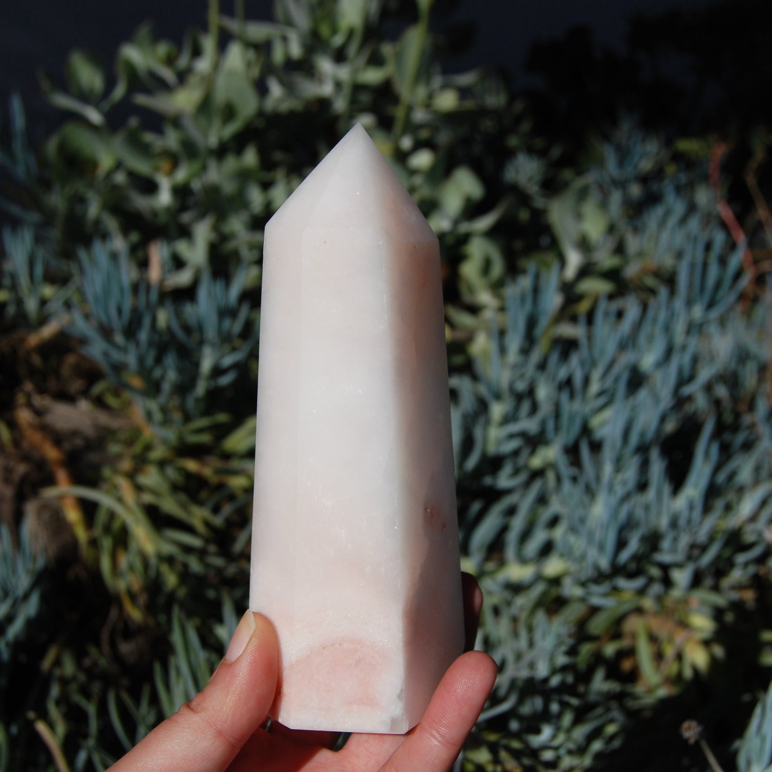 Large Pink Aragonite Crystal Tower