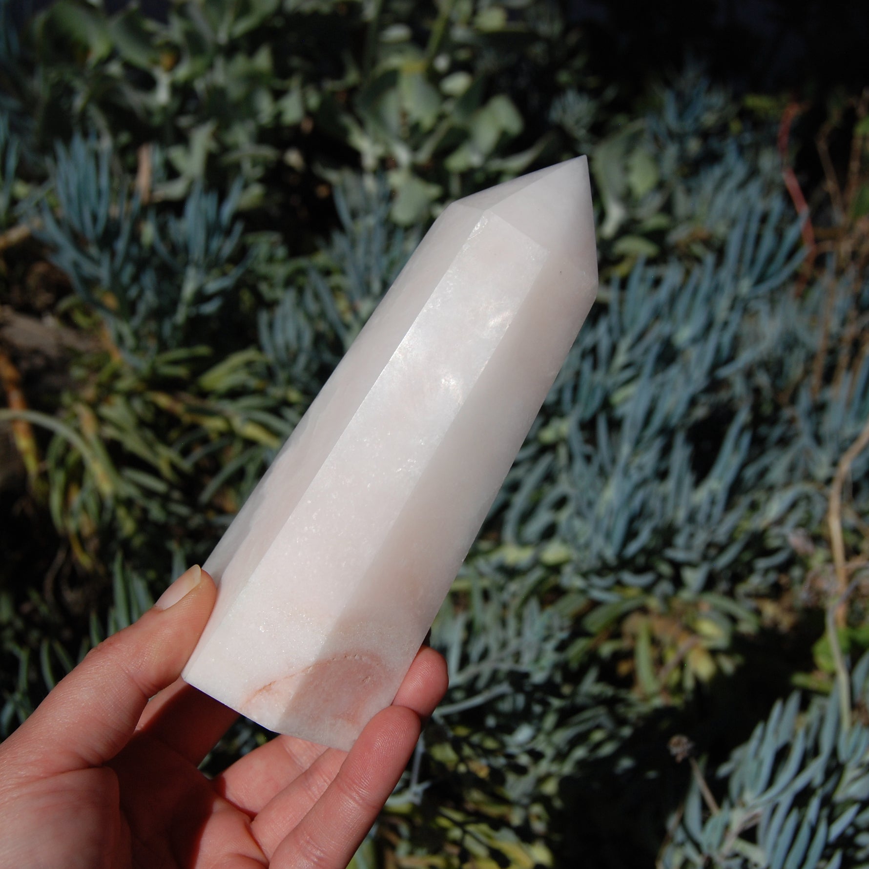 Large Pink Aragonite Crystal Tower