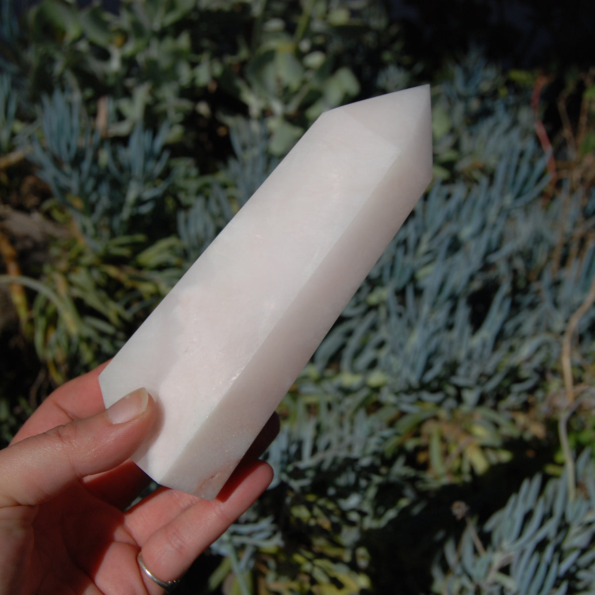Large Pink Aragonite Crystal Tower