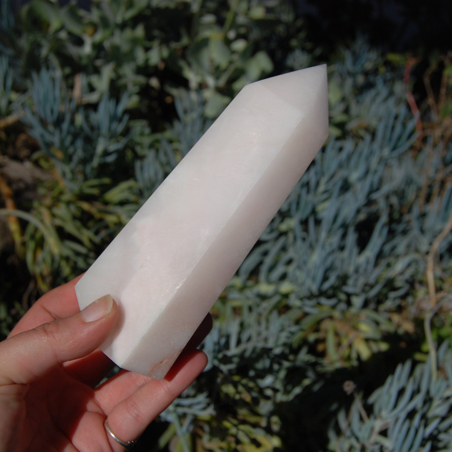 Large Pink Aragonite Crystal Tower