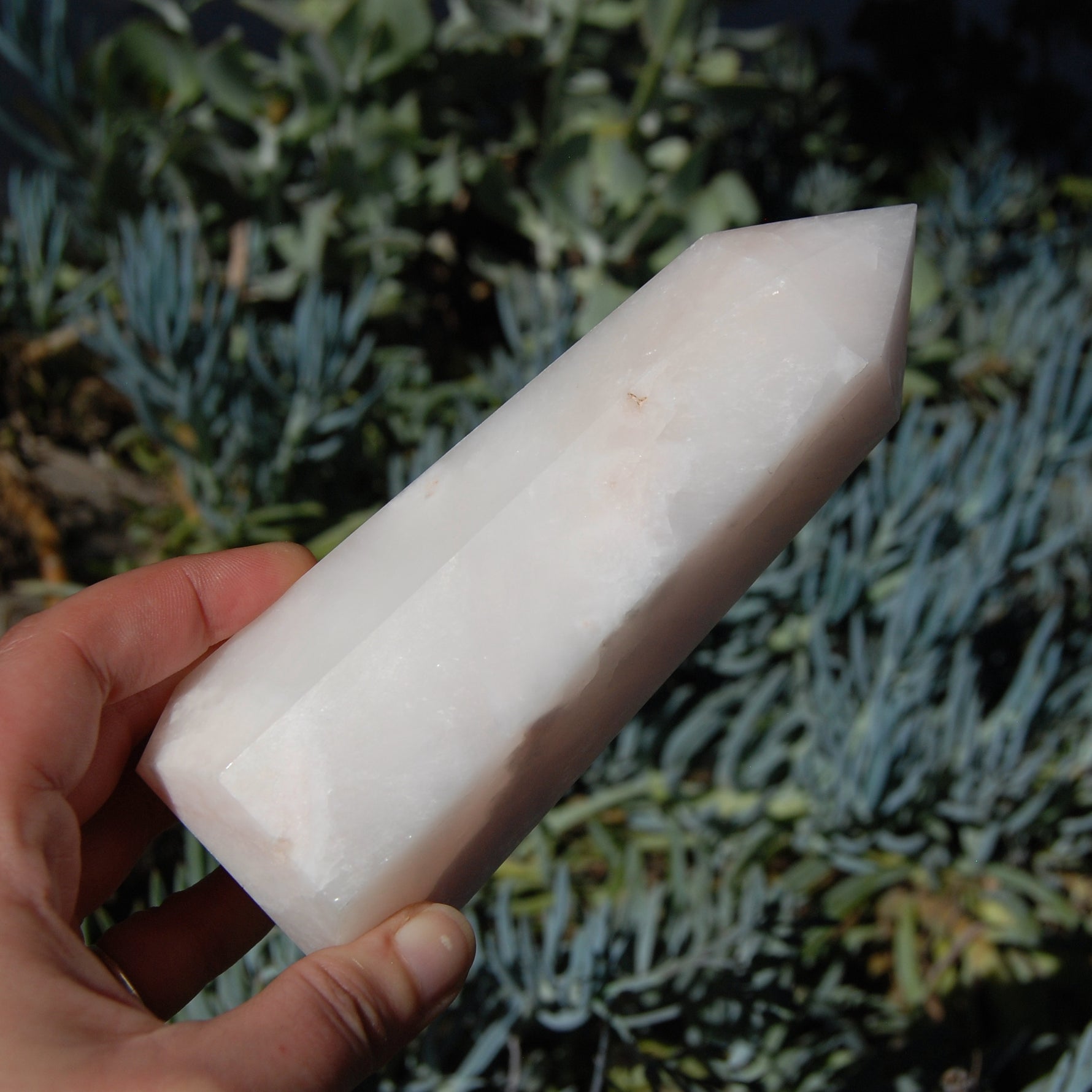 Large Pink Aragonite Crystal Tower