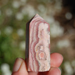 Rhodochrosite Crystal Gemstone Tower