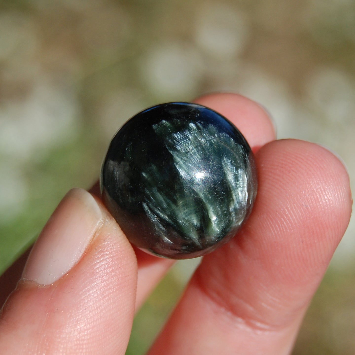 ONE Seraphinite Crystal Gemstone Sphere 20mm