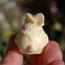 Load image into Gallery viewer, Hand Carved Tagua &quot;Ivory&quot; Nut White Rabbit
