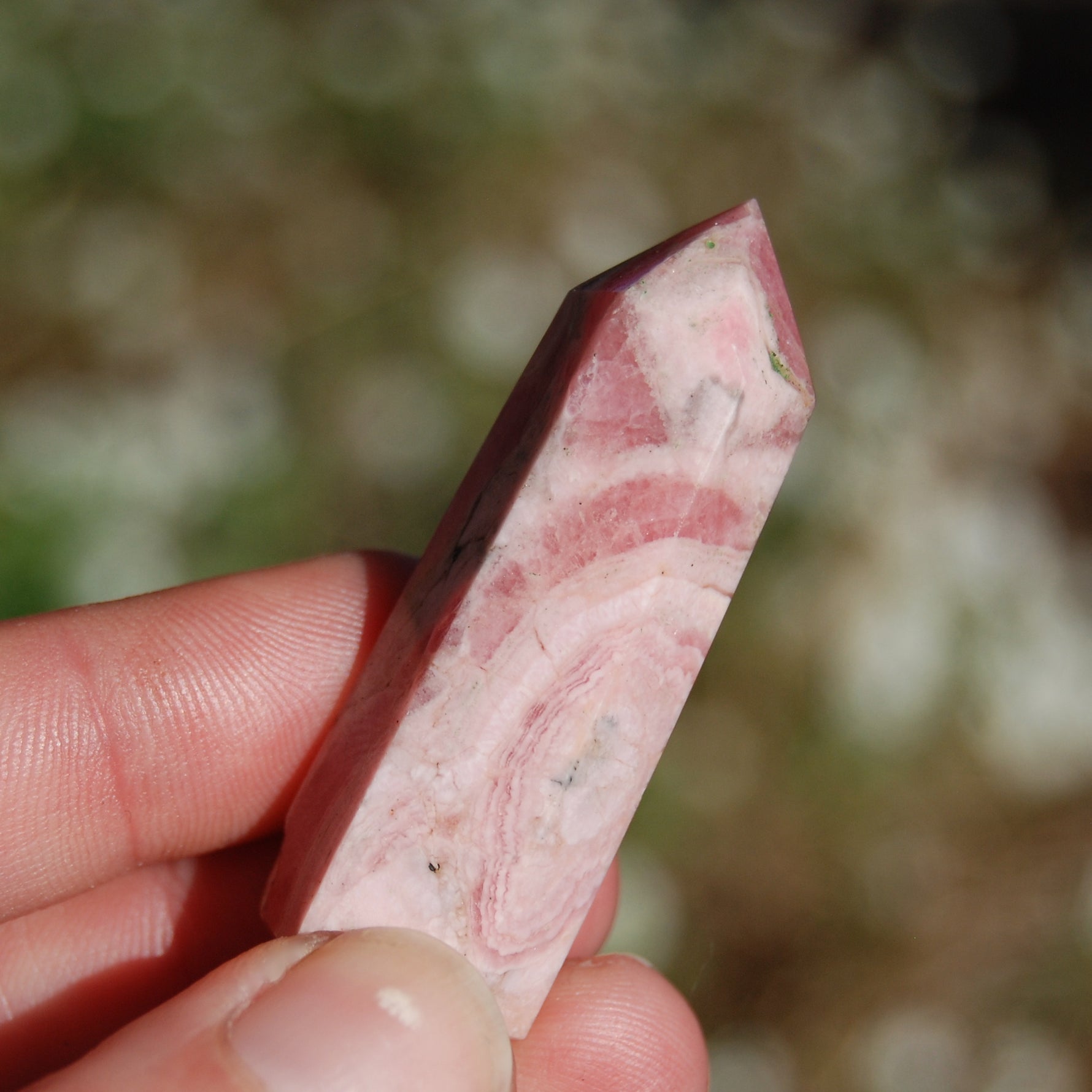 Genuine Rhodochrosite Crystal Gemstone Tower