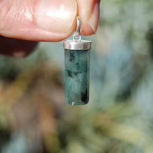 Load image into Gallery viewer, Emerald Gemstone Sterling Silver Pendant for Necklace
