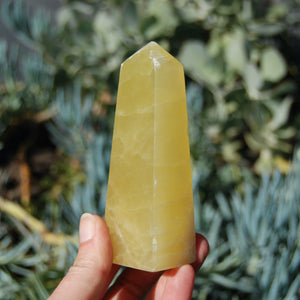 Lemon Yellow Calcite Crystal Tower from Pakistan