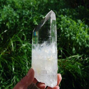 Channeler Colombian Blue Smoke Lemurian Crystal, Record Keepers, Optical Quartz Bridge, Santander, Colombia