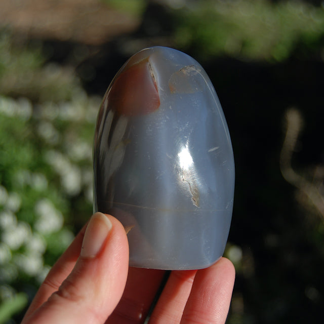 3in 238g Grey Orca Agate Crystal Freeform Tower