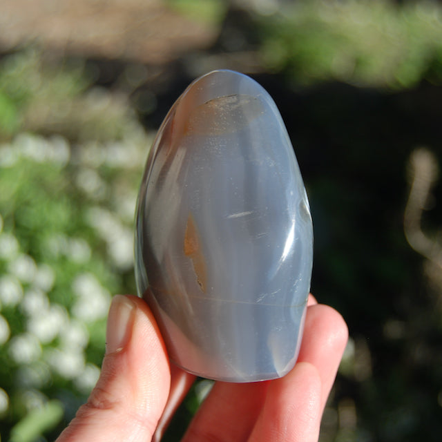 3in 238g Grey Orca Agate Crystal Freeform Tower