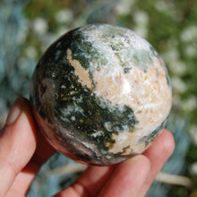 Load image into Gallery viewer, Ocean Jasper Geode Crystal Sphere
