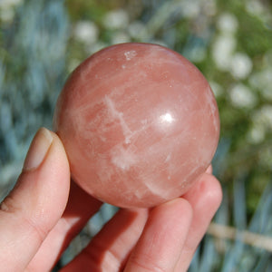 Rose Calcite Crystal Sphere