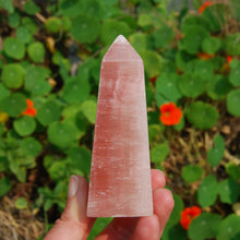 Load image into Gallery viewer, Rose Pink Calcite Crystal Tower
