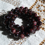 Garnet Beaded Power Bracelet Large 12mm Natural Gemstone Beads