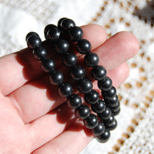 Load image into Gallery viewer, Shungite Crystal Bracelet, 8mm Natural Gemstone Beads
