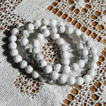 Howlite Crystal Beaded Power Bracelet 8mm Natural Gemstone Beads