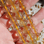 AAA Gold Rutilated Quartz Beaded Power Bracelet