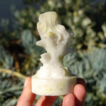 Lantian Jade Sleeping Mermaid Crystal Carving