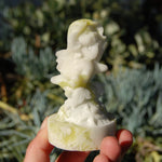 Lantian Jade Sleeping Mermaid Crystal Carving