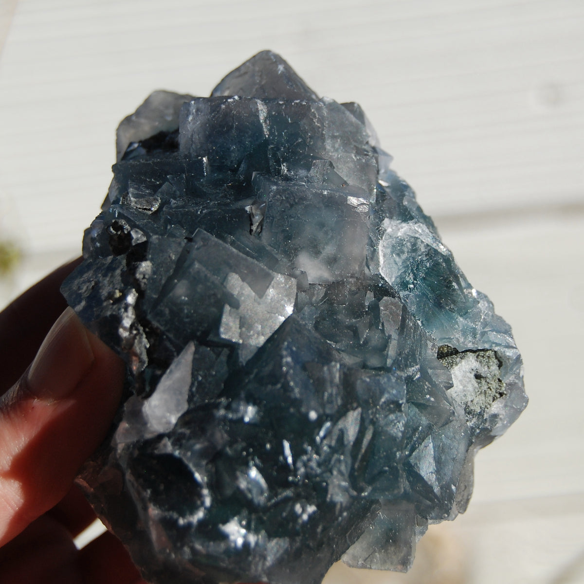 Fluorite Crystal Specimen Blue Green Teal