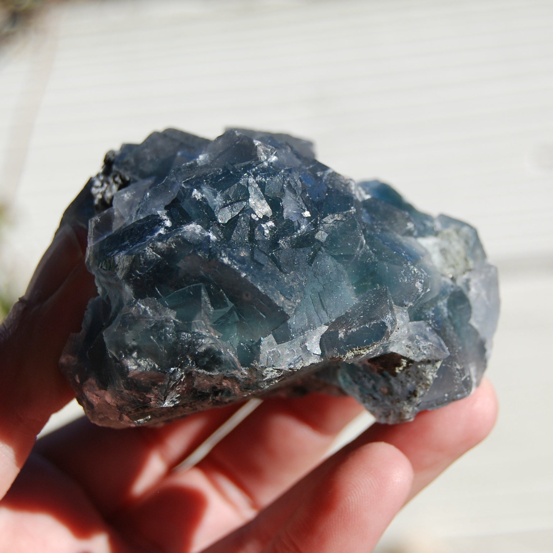 Fluorite Crystal Specimen Blue Green Teal